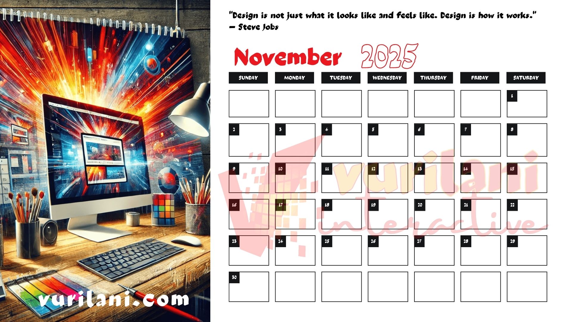 vurilani-2025calendar-nov Vurilani-2025Calendar-Nov Free 2025 Calendar