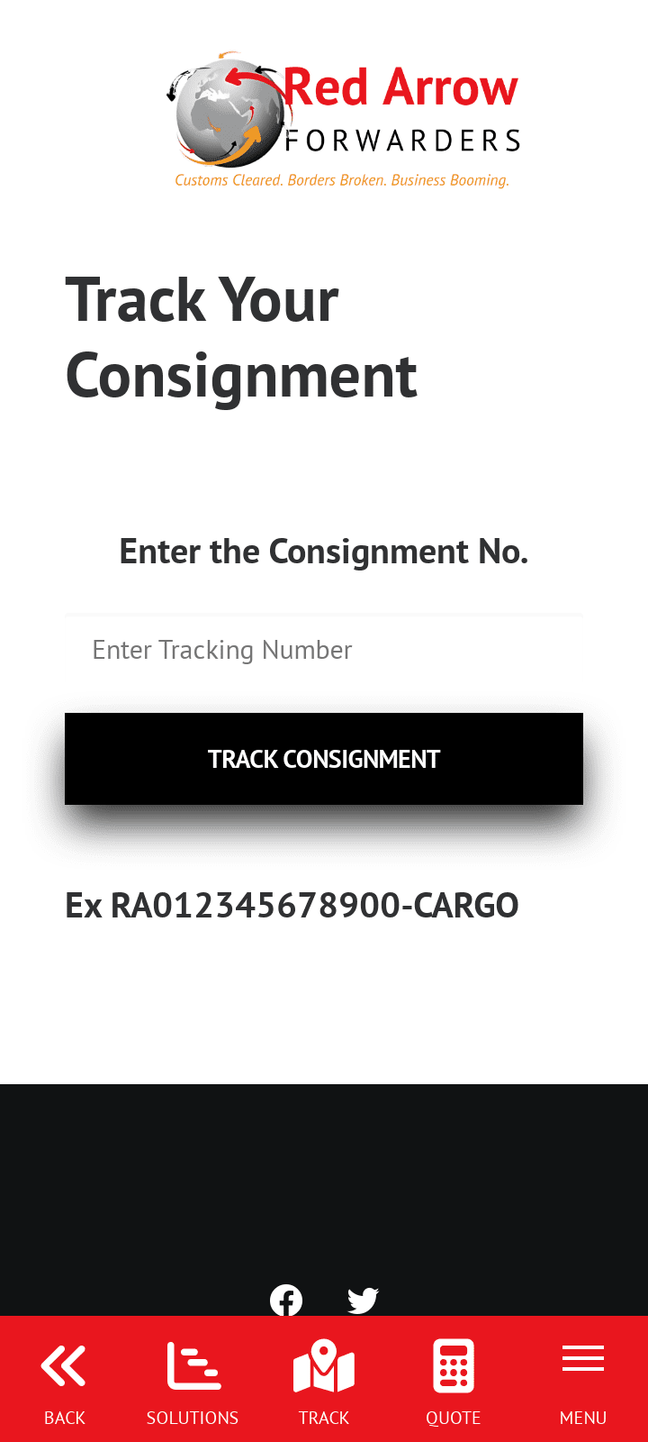 screenshot-3 Red Arrow Forwarders