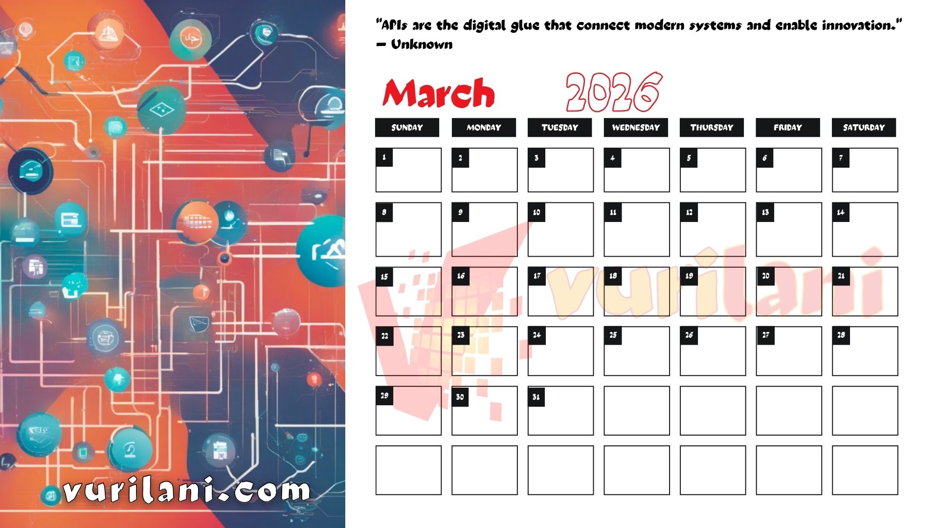 vurilani-2026calendar-mar Your Free Vurilani 2026 Calendar - March