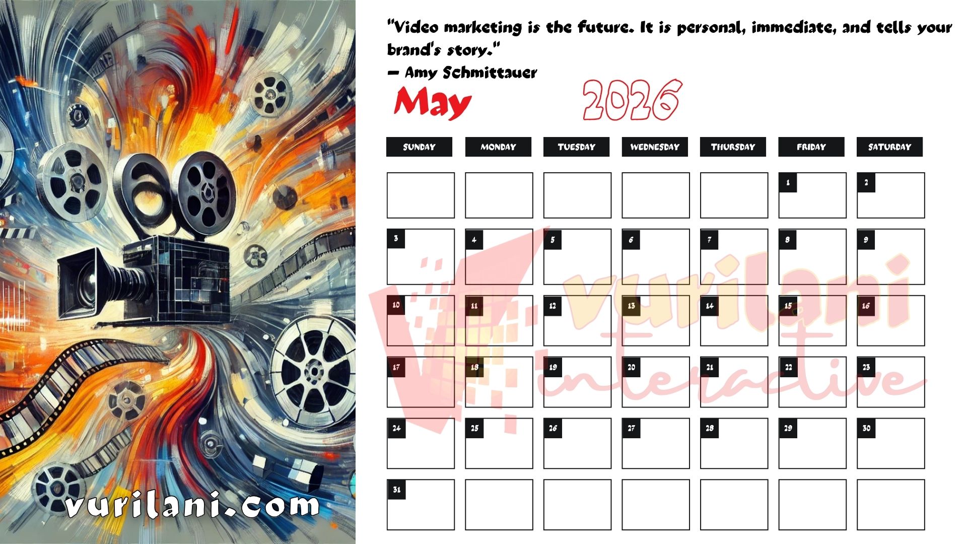 vurilani-2026calendar-may Your Free Vurilani 2026 Calendar - May