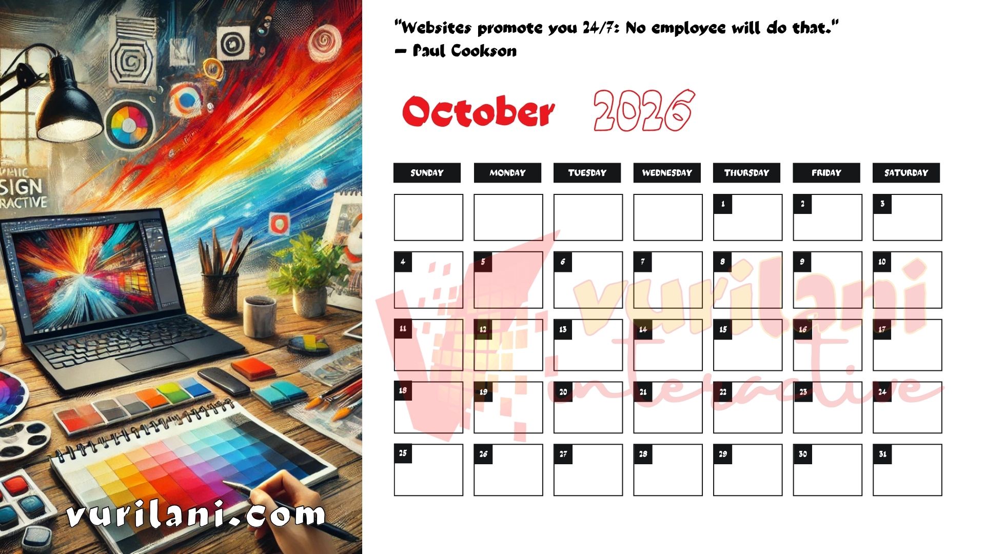 vurilani-2026calendar-oct Your Free Vurilani 2026 Calendar - October